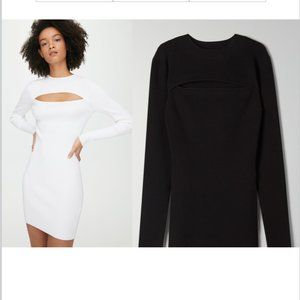 NWT Aritzia Wilfred Rielle Black Dress XS